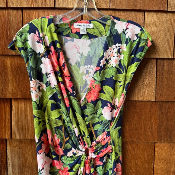 EUC Tommy Bahama Clara Floral Print Faux Wrap Dress in Women's Small - Picture 4 of 10